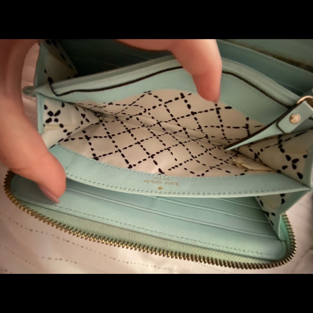 Kate Spade Light Blue Wallet - Picture 6 of 9